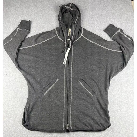 New Balance Jacket Mens Small Gray Cashmere Blend Performance Hoodie Fit - Picture 3 of 13